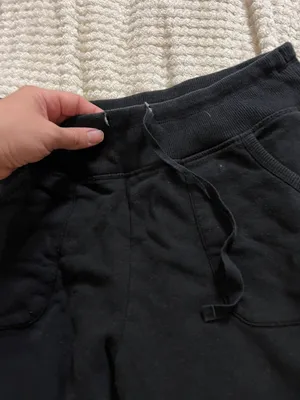 MNY Medium Black Cotton Elastic Sweat Pants thumbnail 2