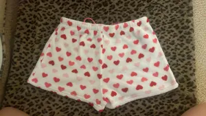 TJ Maxx Soft and fuzzy heart shorts thumbnail 2