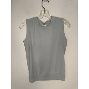 OGL Move Smoke Blue Sleeveless Turtleneck Ribbed Knit Top Size XS New NWT thumbnail 3