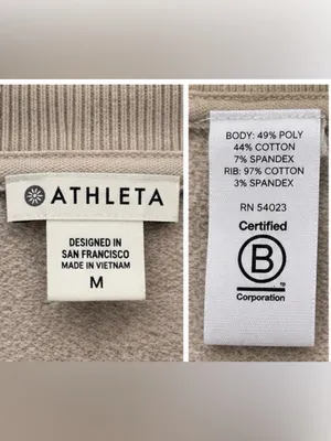 Athleta Camo Full Zip Hoodie Jacket Size Medium Thumbholes thumbnail 2
