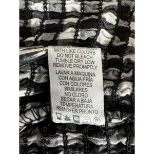 Heart Hips Gingham Smocked Tube Top Black White Check Size L Cottagecore Summer thumbnail 5