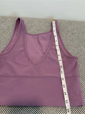 Lululemon Power Pivot Tank Top *Rib Wisteria Purple thumbnail 8
