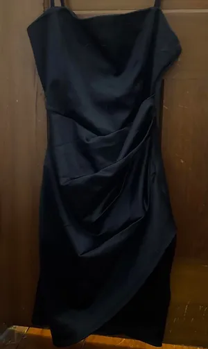 windsor black satin mini homecoming dress, worn once thumbnail 1