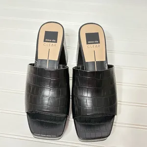 Dolce Vita Women's Marsha Platform Black Slide Sandals 402 thumbnail 2