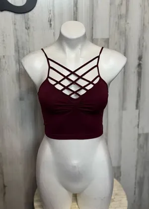 Red crop top Red thumbnail 1