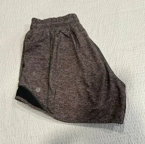 Lululemon gray hotty hot shorts 4” size 6 thumbnail 1