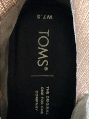 TOMS Women's Beige Suede Ankle Boots Wedge Heel Size 7.5 thumbnail 4