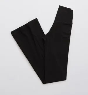 Aerie Leggings OFFLINE by High-Waisted Crossover Flare Black thumbnail 3