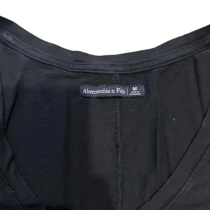 Abercrombie & Fitch V-Neck Soft A&F Drapey in Black, Size M thumbnail 2