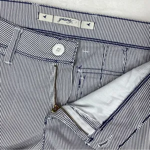 Grane Y2K Seersucker Stripe Low Rise Wide Leg Trouser Pants Blue White Juniors‎ thumbnail 8