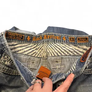 Rock Revival Elaina Easy Boot Jeans Women’s Size 31 Blue Denim Buckle Exclusive thumbnail 3