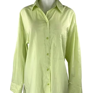 Abercrombie & Fitch Green Long Sleeve Button Shirt High Rise Shorts 2 Pc Set M/L thumbnail 3