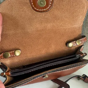 Patricia Nash Brown Leather Crossbody Bag with Buckle Detail thumbnail 4