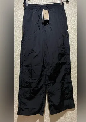 NWT Nike Windrunner High Waisted Woven Women's Black Wide Leg Pants Size M thumbnail 6