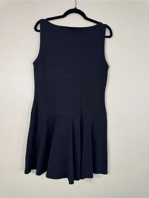 Reformation Black Mini Dress Womens XL Mayve Jersey Knit LBD Classic Boatneck thumbnail 2