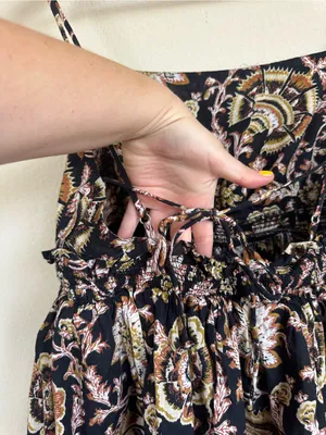 NWOT Anthropologie Celandine Straight-Neck Tiered Mini Dress thumbnail 6