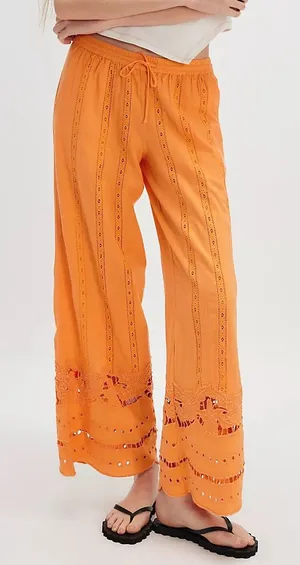 Damson Madder Martina Trousers in Apricot 10 thumbnail 1