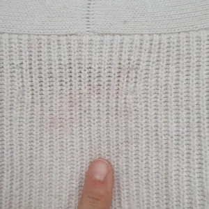 LOFT Womens Ribbed Open Front Cardigan Sweater Cream Ivory Cotton Wool Blend M thumbnail 6