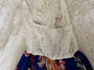 Blue/White floral dress thumbnail 4