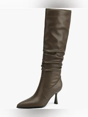 TEAIEUI Knee High Boots Women Kitten High Hee... thumbnail 2
