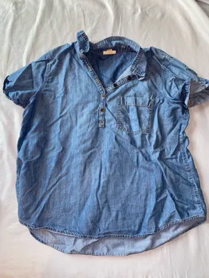 a.n.a Denim Top thumbnail 1