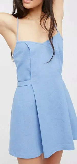 NEW Free People Melt Your Heart Cotton Mini Tie Back Dress size XS NWT thumbnail 1