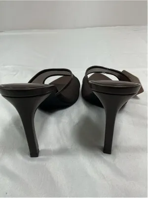 Womans NWT Susanny Slip On Stiletto Mules Eu 40 Us 9 Coffee Color thumbnail 4