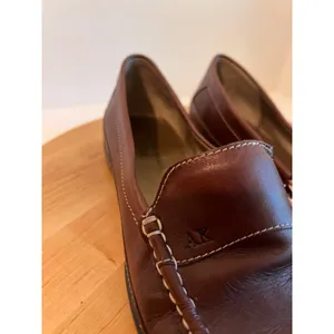 Anne Klein Brown Genuine Leather Classic Slip on Loafer Shoe Size 8.5 thumbnail 6