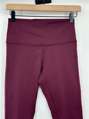 Lululemon Wunder Under Hi‎ Rise Tight Full On Luon 28 Deep Rouge Size 6 thumbnail 5