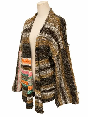 POL Distressed Oversized Open-Front Cardigan Sweater – Size Small thumbnail 2