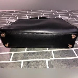 Michael Kors Black and gold python, Sloane crossbody thumbnail 6