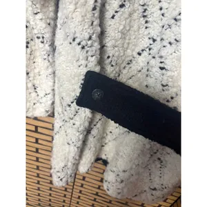 Free People White And‎ Black Boucle Coat Size XS thumbnail 6