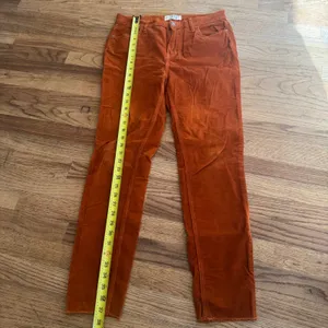 We The Free Free People Burnt Orange Corduroy Raw Hem Slim Pants Size 29 thumbnail 4