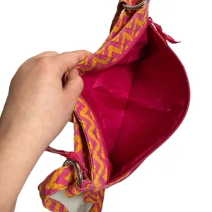 Vera Bradley‎ Quilted Adjustable Strap Hipster Ziggy Zag Crossbody Handbag thumbnail 6
