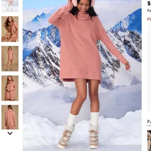 NWT * LULU'S Autumn Daze Mauve Pink Cowl Neck Long Sleeve Sweater Dress thumbnail 2