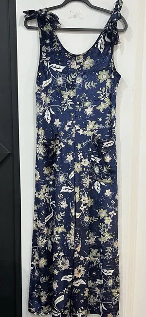 Earthbound Trading Co Floral Velvet Tie Wide Leg Jumpsuit Size Small thumbnail 1