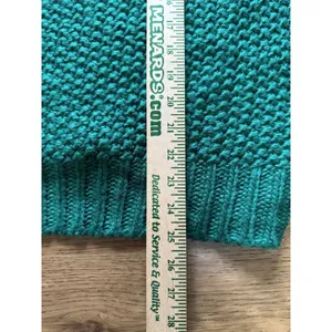 Altard State Women Size Large Oversized Chunky Knit Green Sweater Cozy Cottage‎ thumbnail 4