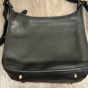 Coach Legacy 9966 Black Leather Shoulder Bag USA Made Brass Hardware Vintage 90s thumbnail 4