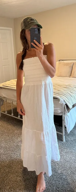 White Linen Dress thumbnail 1