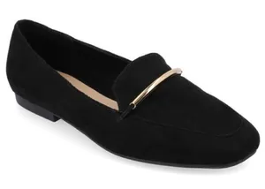 Journee Collection Loafer Womens Size‎ 10 Black Slip On Casual Shoes thumbnail 1