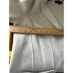 Talbots Womens 16 Wool Blend Blazer Jacket Oatmeal Beige Two Button Professional thumbnail 9
