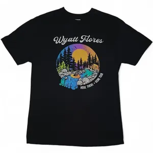Comfort Colors NWOT! Wyatt Flores "Here There + Gone Tour" Black Concert Tee Band T-shirt Sz M thumbnail 1