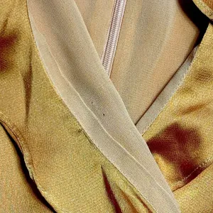 Lost + Wander Golden Yellow Dawn Satin Mini Dress Womens US S thumbnail 7