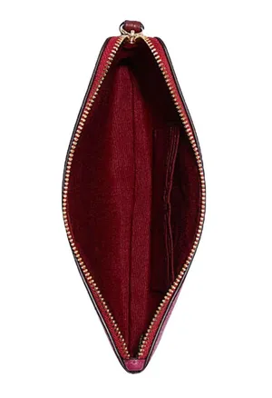 Coach NWT Large Corner Zip Wristlet In Colorblock With Horse And Carriage thumbnail 2