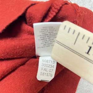 Y2K Banana Republic Womens Small Rust Red Lace Trim Cotton Stretch‎ Tank Top EUC thumbnail 4