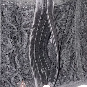 Quiet Storm Corset Top Women Size M Black Lace Y2K Romantic WhimsiGoth thumbnail 7