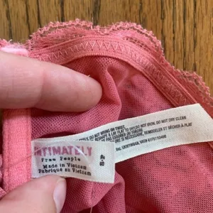 Intimately Free People Essential Lace Bandeau Size Small Peony Pink Mauve New thumbnail 6