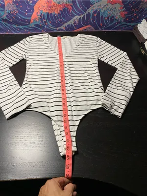 Pilcro White Ribbed Crewneck Top thumbnail 4