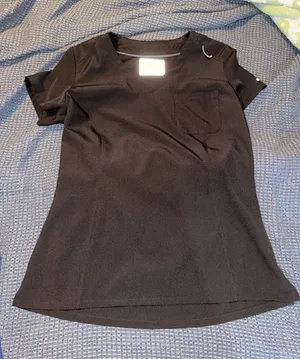 Skechers Scrub Top Women’s Black V-Neck thumbnail 1