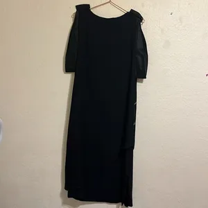 Vintage Union Made semi formal lbd Morton Myles for the Warrens black dress thumbnail 4